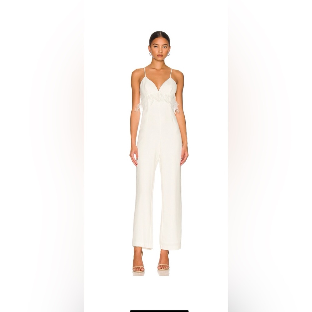 SAYLOR Krysta Jumpsuit, XS, Wedding White